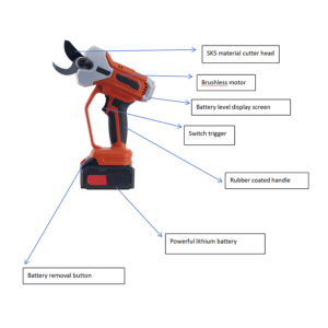 yls 01 brushless cordless pruning shear